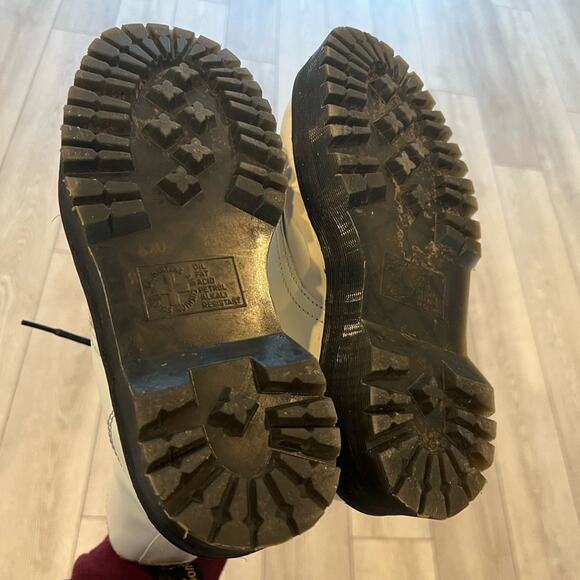 Dr Martens Jadon White Platform Boots W8 / M7 - Picture 6 of 11